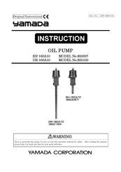 YAMADA 850097 Original Instructions Manual