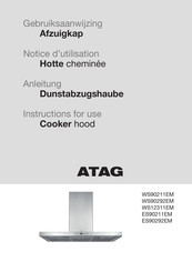 Atag WS12311EM Instructions For Use Manual