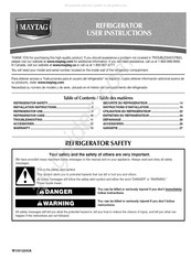 Maytag M1TXEMMWQ User Instructions