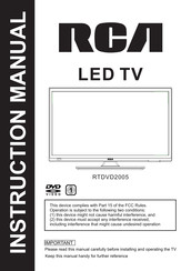 RCA RTDVD2005 Instruction Manual