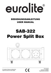 EuroLite SAB-322 User Manual