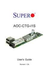 Supermicro Supero AOC-CTG-i1S User Manual