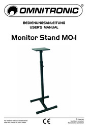 Omnitronic MO-1 User Manual