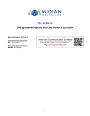 Midian Electronics TS-130-SM1GM Manual