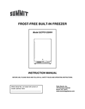 Summit SCFF51OSXSSHHIM Instruction Manual