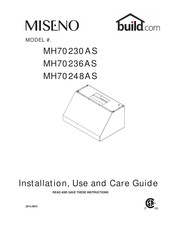 build MISENO MH70230AS Installation, Use And Care Manual