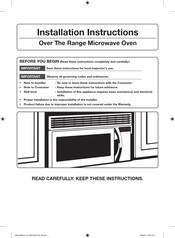 Samsung ME21K6000A Installation Instructions Manual