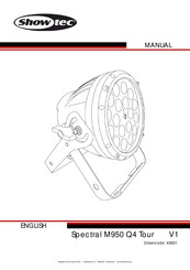 SHOWTEC Spectral M950 Q4 Tour Manual