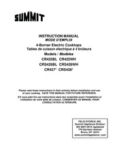 Summit CR425WH Instruction Manual