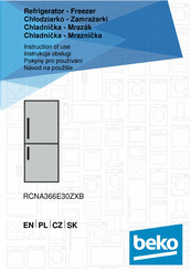Beko RCNA366E30ZXB Instructions Of Use