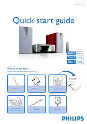 Philips MCM119/12 Quick Start Manual