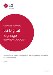 LG 55EV5C Owner's Manual