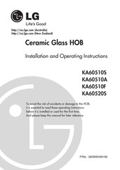 LG KA60510A Installation And Operating Instructions Manual