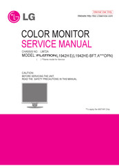 LG FLATRON L1942HE-BF Service Manual