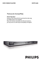 Philips DVP5166K/74 Manual