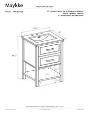 Maykke YSA1134801 Installation, Care Manual And Warranty
