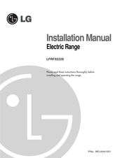 LG LFRF0222S Installation Manual