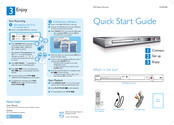 Philips DVDR3400/97 Quick Start Manual