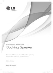LG PD36 Owner's Manual