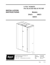 Bard I60Z1 Installation Instructions Manual