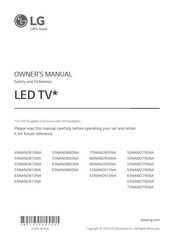 LG 55NANO79SNA Owner's Manual