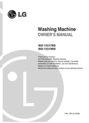 LG WD-15519RD Owner's Manual