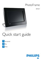 Philips PhotoFrame SPF1017/00 Quick Start Manual