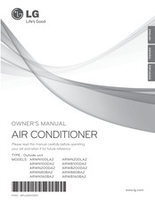 LG ARWN160BA2 Owner's Manual