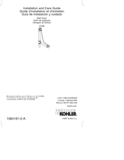 Kohler 106-BN Installation And Care Manual