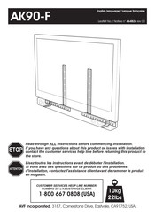 Avf Group AK90-F Manual