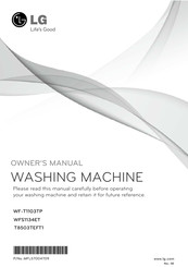 LG WF-T1103TR Owner's Manual