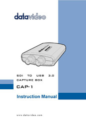 Datavideo CAP-1 Instruction Manual