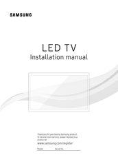 Samsung HG49NE478HF Installation Manual