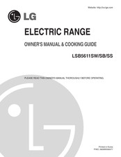 LG LSB5611SW Owner's Manual & Cooking Manual