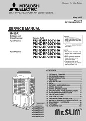Mitsubishi Electric PUHZ-RP250YHA Service Manual
