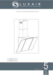 Luxair CH60ORBIT/BLK Installation, Maintenance And Usage