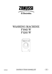 Electrolux Zanussi F1045 W Instruction Booklet