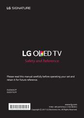 LG OLED65G7P Safety And Reference