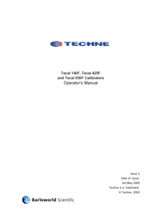 Bibby Sterilin TECHNE Tecal 140F Operator's Manual