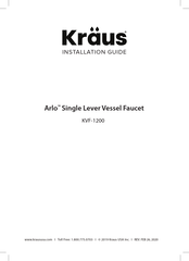Kraus Arlo KVF-1200CH Installation Manual