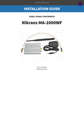 Nikrans MA-2000WF Installation Manual