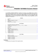 Texas Instruments TPS62806-7-8EVM083 User Manual