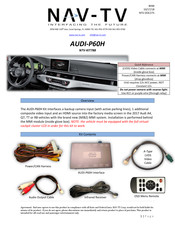 Nav Tv AUDI-P60H Install Manual