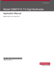 Tektronix Keithley DMM7512 Applications Manual