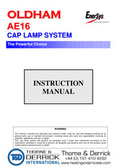 EnerSys Oldham AE16 Instruction Manual