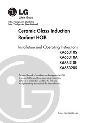 LG KA65310A Installation And Operating Instructions Manual