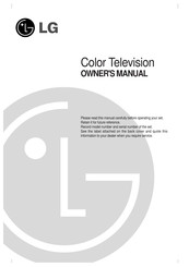 LG 29FG2CL Owner's Manual