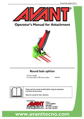 AVANT A36199 Operator's Manual