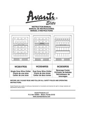 Awanti Elite WCSE47R3S Instruction Manual
