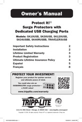 Tripp Lite Protect It! SK34USBB Owner's Manual